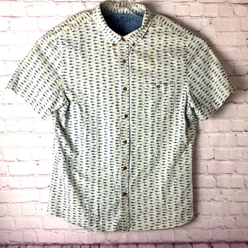 AE Outfitters Men's White Button Down Shirt Sz.XXL